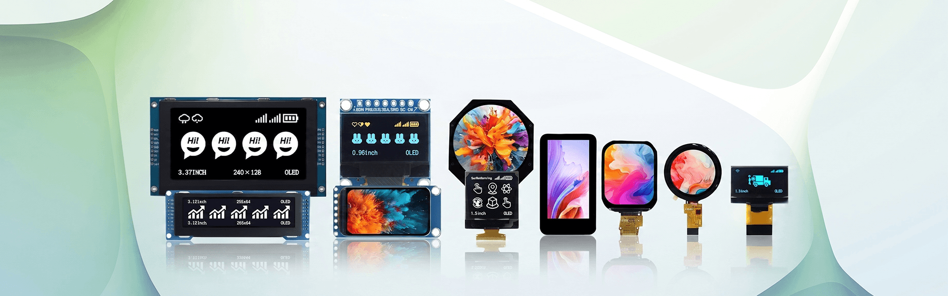 OLED/TFT小尺寸显示屏产品展示